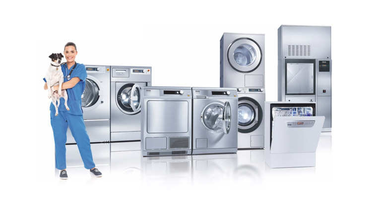 Washing machines and tumble dryers for commercial use